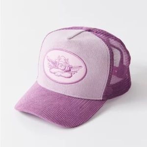 Boys Lie Trucker Hat in Pink/Purple